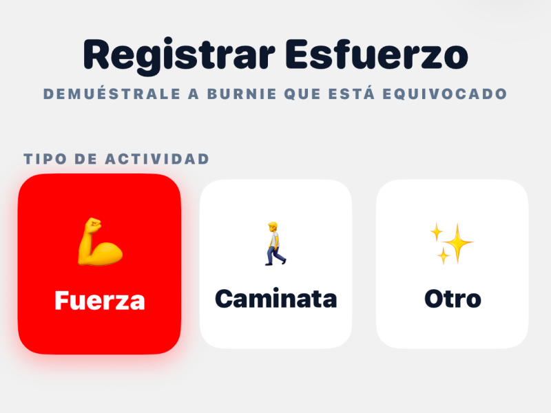 Registro de esfuerzo